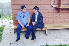 Әхәт Гаффар Т. Миңнуллин исемендәге драматурглар семинарында. Кече Битаман авылы, Биектау районы. 2019 ел